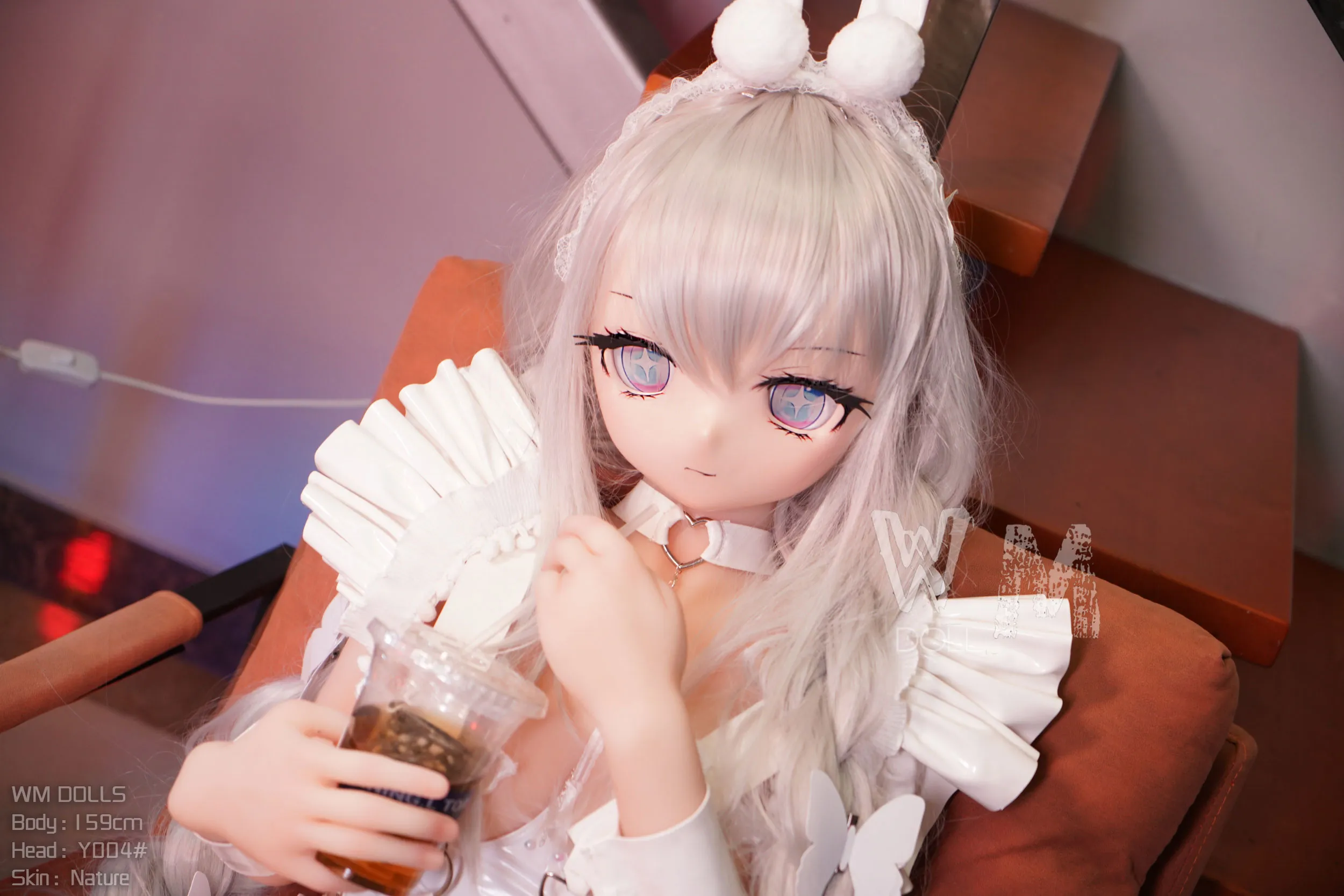 159cm (5ft3) คัพ H ตุ๊กตายางอนิเมะเสมือนจริง หัว PVC + ตัว S-TPE ตุ๊กตายาง หัว #Y004